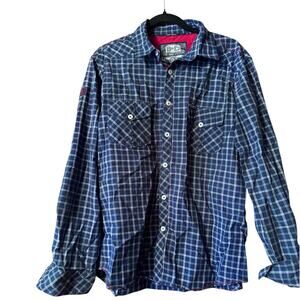 Bare Denim Vintage Clothing L 100% Cotton Plaid Long sleeve shirt